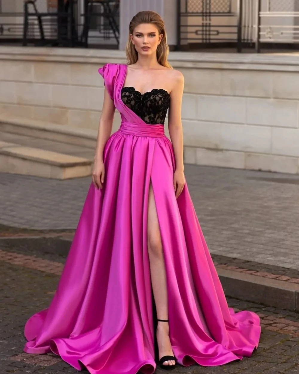 Customized Sexy Fashion Pleat Ruched Lace A-line One-shoulder Long Dresses Evening Dresses High Quality Sizes Available Retro
Customized Sexy Fashion Pleat Ruched Lace A-line One-shoulder Long Dresses Evening Dresses High Quality Sizes Available Retro