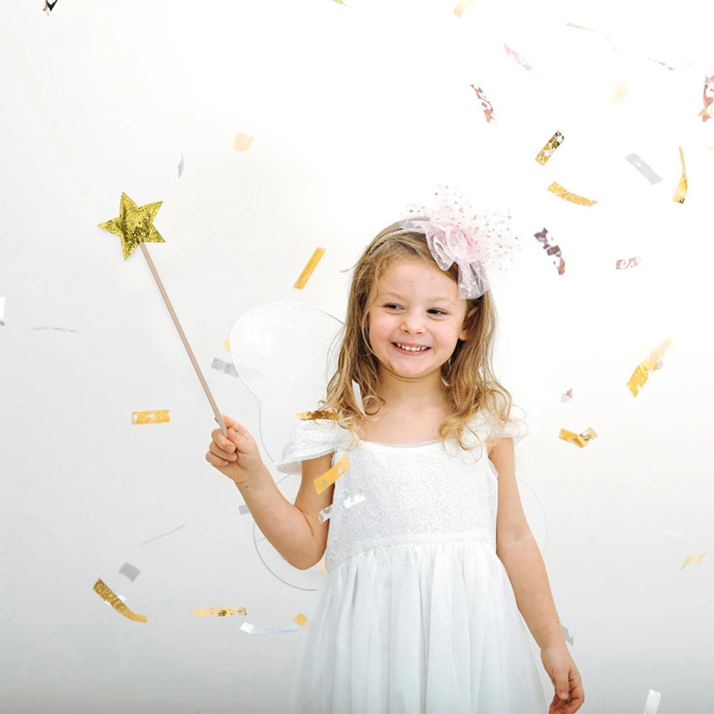 4Pcs Fairy Wand Props Bright Stars Sticks Comfortable Children Party Favors Birthday Gift Girls Angel Costumes Halloween Toys
4Pcs Fairy Wand Props Bright Stars Sticks Comfortable Children Party Favors Birthday Gift Girls Angel Costumes Halloween Toys