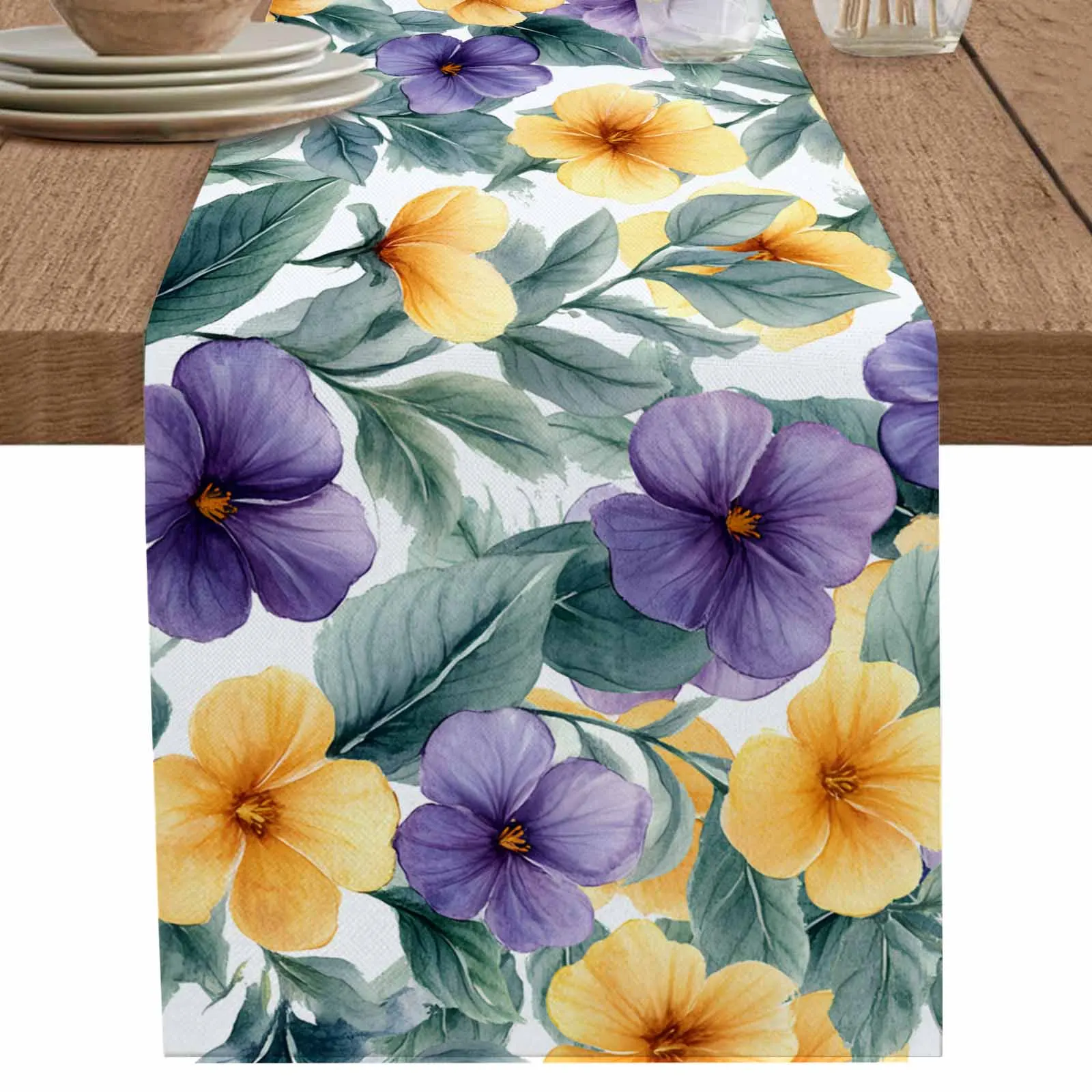 Spring Watercolor Flowers Plant Table Runner Kitchen Decor Tablecloth Placemat Hotel Home Wedding Decor Table Runners
Spring Watercolor Flowers Plant Table Runner Kitchen Decor Tablecloth Placemat Hotel Home Wedding Decor Table Runners