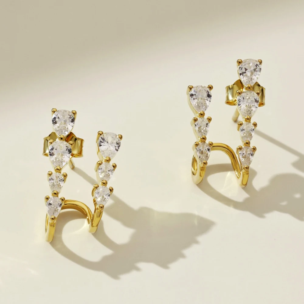 Real S925 Sterling Silver Droplet Earrings Women Brilliant Double Layer Diamond Earrings Female Luxury Jewelry Shiny 5A Zircon
Real S925 Sterling Silver Droplet Earrings Women Brilliant Double Layer Diamond Earrings Female Luxury Jewelry Shiny 5A Zircon