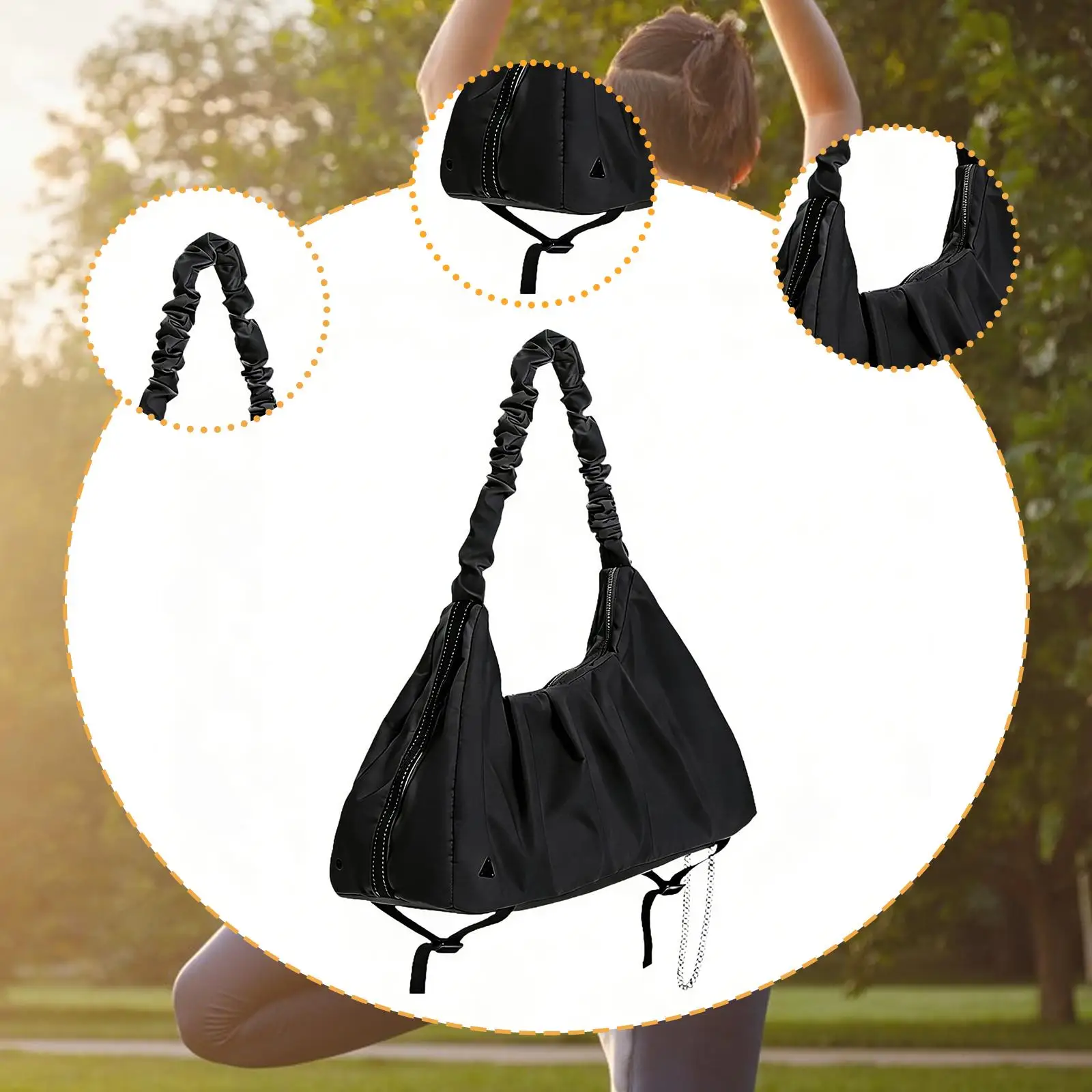 Women's Shoulder Sports Bag with Shoe Compartment, Versatile And Lightweight Bag, Sports And Dance Bag for Gym
Women's Shoulder Sports Bag with Shoe Compartment, Versatile And Lightweight Bag, Sports And Dance Bag for Gym