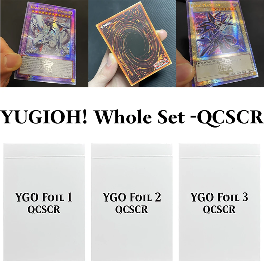55PCS/Set YuGiOh! TCG Foil Game Gold Cards Quarter Century Secret Rare High-quality rare collectible cards Toys and Gifts DIY
55PCS/Set YuGiOh! TCG Foil Game Gold Cards Quarter Century Secret Rare High-quality rare collectible cards Toys and Gifts DIY