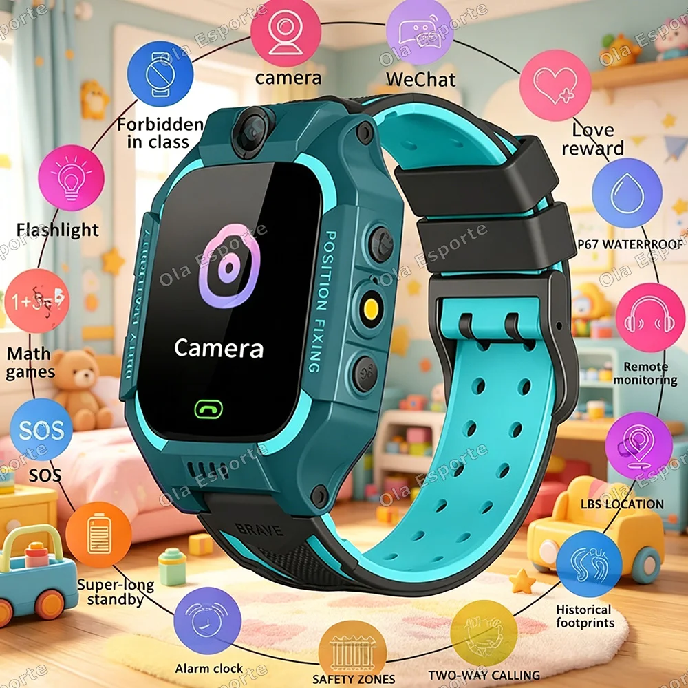  Kids Smart Watch Phone 4G Sim Card 2G Internet SOS LBS Location Call Child SmartWatch Camera Clock For Boys Girls Gifts HW12
Kids Smart Watch Phone 4G Sim Card 2G Internet SOS LBS Location Call Child SmartWatch Camera Clock For Boys Girls Gifts HW12