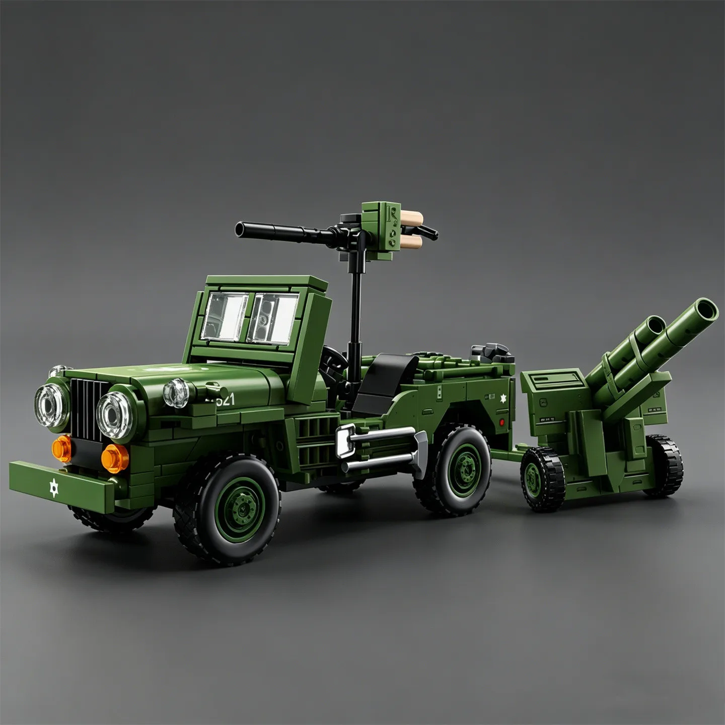 American Willis Off-road vehicle building tactical military car toy puzzle gift grenade launcher tractor model
American Willis Off-road vehicle building tactical military car toy puzzle gift grenade launcher tractor model