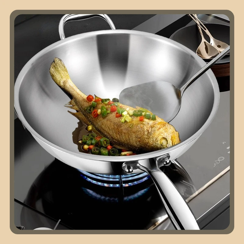 Универсальный бытовой вок из чистого титана — без покрытия с антипригарным покрытием для газовой и индукционной плиты
Универсальный бытовой вок из чистого титана — без покрытия с антипригарным покрытием для газовой и индукционной плиты