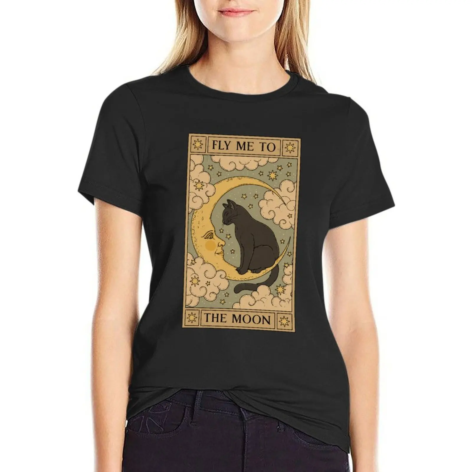 Fly Me to the Moon T-Shirt kawaii clothes cute tops Blouse Short sleeve tee plain t shirts for Women 
Fly Me to the Moon T-Shirt kawaii clothes cute tops Blouse Short sleeve tee plain t shirts for Women