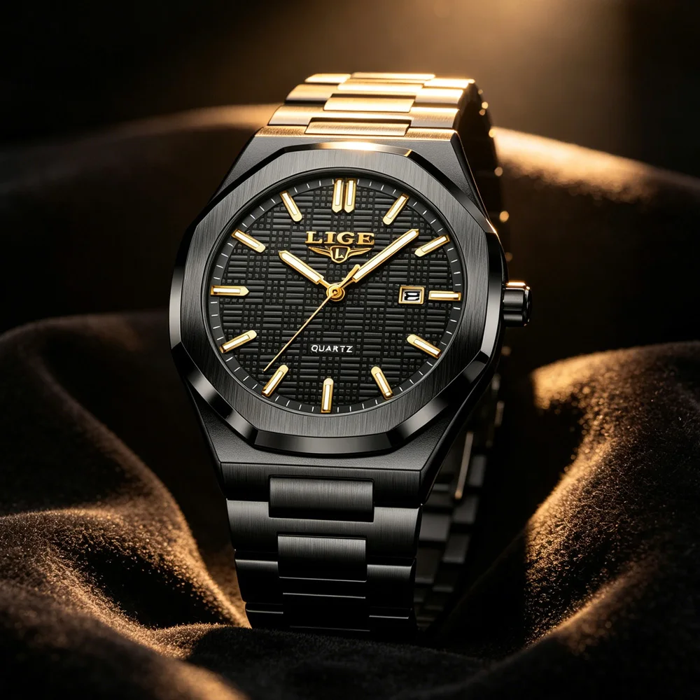 LIGE Luxury Man Wristwatch Waterproof Luminous Date Watch For Men Stainless Steel Men's Watches Quartz Male Clock Sport
LIGE Luxury Man Wristwatch Waterproof Luminous Date Watch For Men Stainless Steel Men's Watches Quartz Male Clock Sport