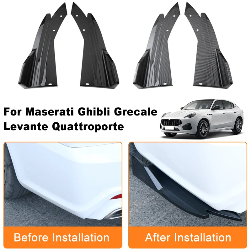 Car Rear Bumper Spoiler Lip Diffuser Side Skirt Splitter Wrap Angle Anti-Crash For Maserati Ghibli Grecale Levante Quattroporte
Car Rear Bumper Spoiler Lip Diffuser Side Skirt Splitter Wrap Angle Anti-Crash For Maserati Ghibli Grecale Levante Quattroporte