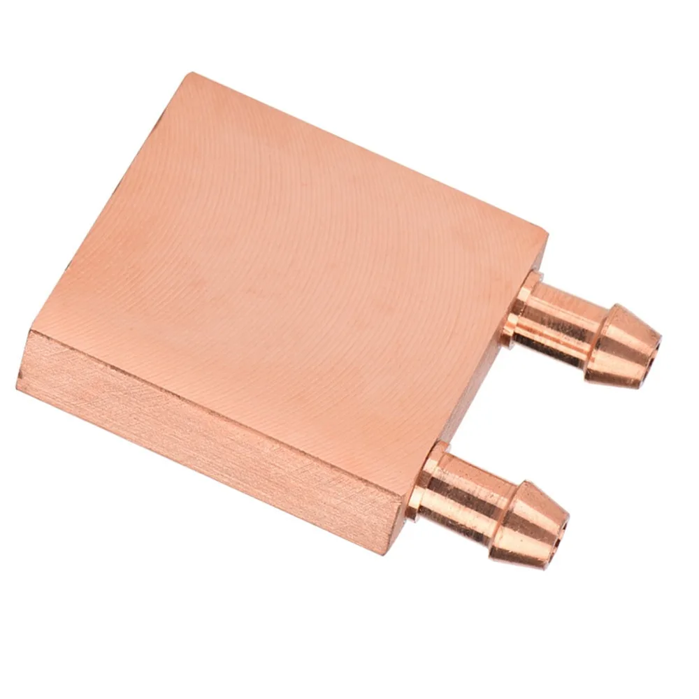 Durable 40 * 40 * 10mm Water Cooling Block Copper High Performance Copper Water Cooling Heat Sink System CPU Cooling