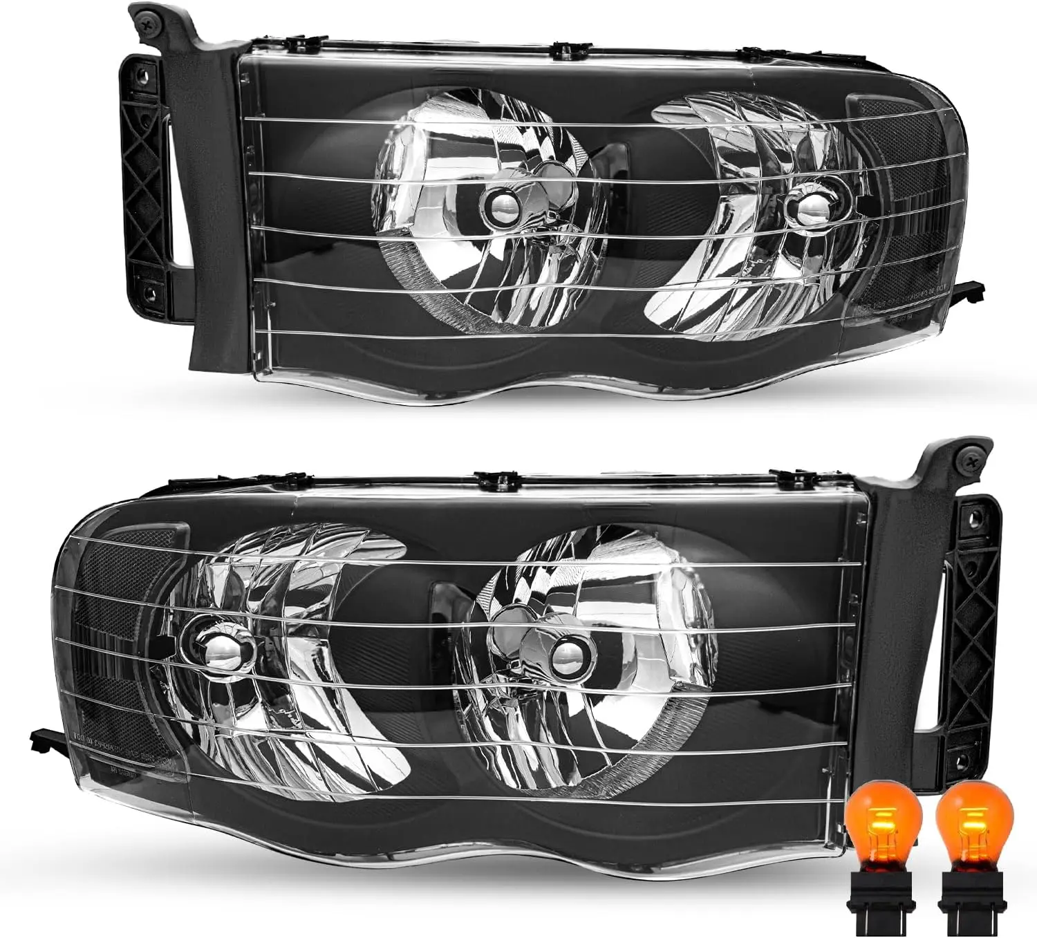 Замена фары в сборе для Dodge Ram 1500 2003-2005 2002-2005 Dodge Ram 2500/3500 пикапа со стороны водителя и пассажира, черный корпус
Замена фары в сборе для Dodge Ram 1500 2003-2005 2002-2005 Dodge Ram 2500/3500 пикапа со стороны водителя и пассажира, черный корпус