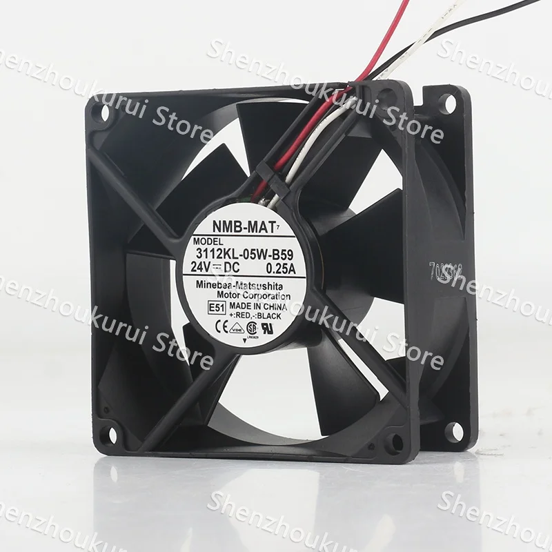 NMB 8032 double ball bearing frequency converter 80X80X32MM 3-wire 3112KL-05W-B59 8CM cooling fan DC 24V 0.25A AC EC
NMB 8032 double ball bearing frequency converter 80X80X32MM 3-wire 3112KL-05W-B59 8CM cooling fan DC 24V 0.25A AC EC