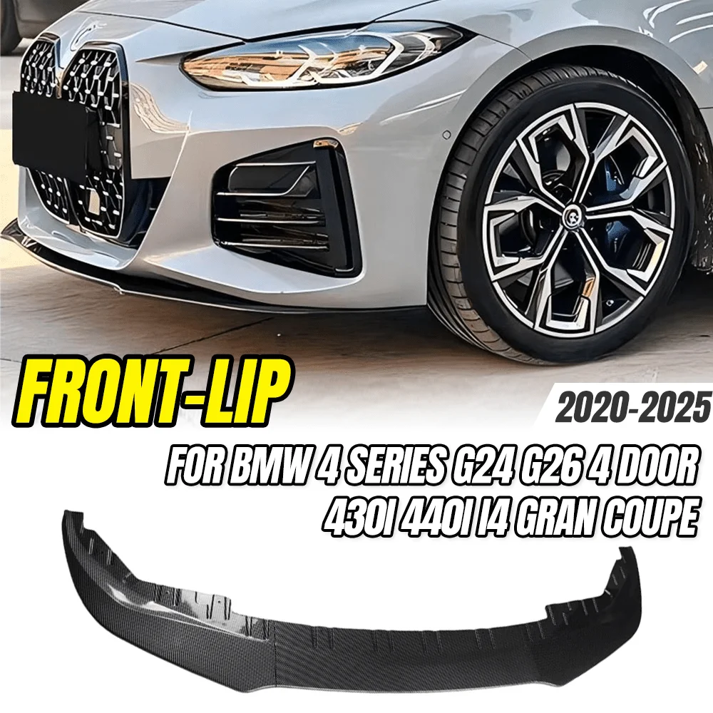 For BMW 4 Series G24 G26 4 Door 430i 440i I4 Gran Coupe 20-25 Front Lip Spoiler Lower Guard Splitter Body Kit Car Upgrade Parts
For BMW 4 Series G24 G26 4 Door 430i 440i I4 Gran Coupe 20-25 Front Lip Spoiler Lower Guard Splitter Body Kit Car Upgrade Parts