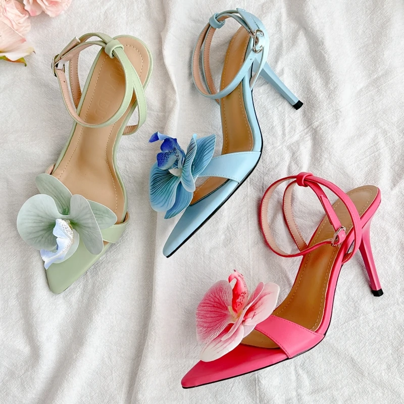 New Summer Women's High Heeled Sandals with Bow Color Matching Stiletto Sandals with One Strap High Heels
New Summer Women's High Heeled Sandals with Bow Color Matching Stiletto Sandals with One Strap High Heels