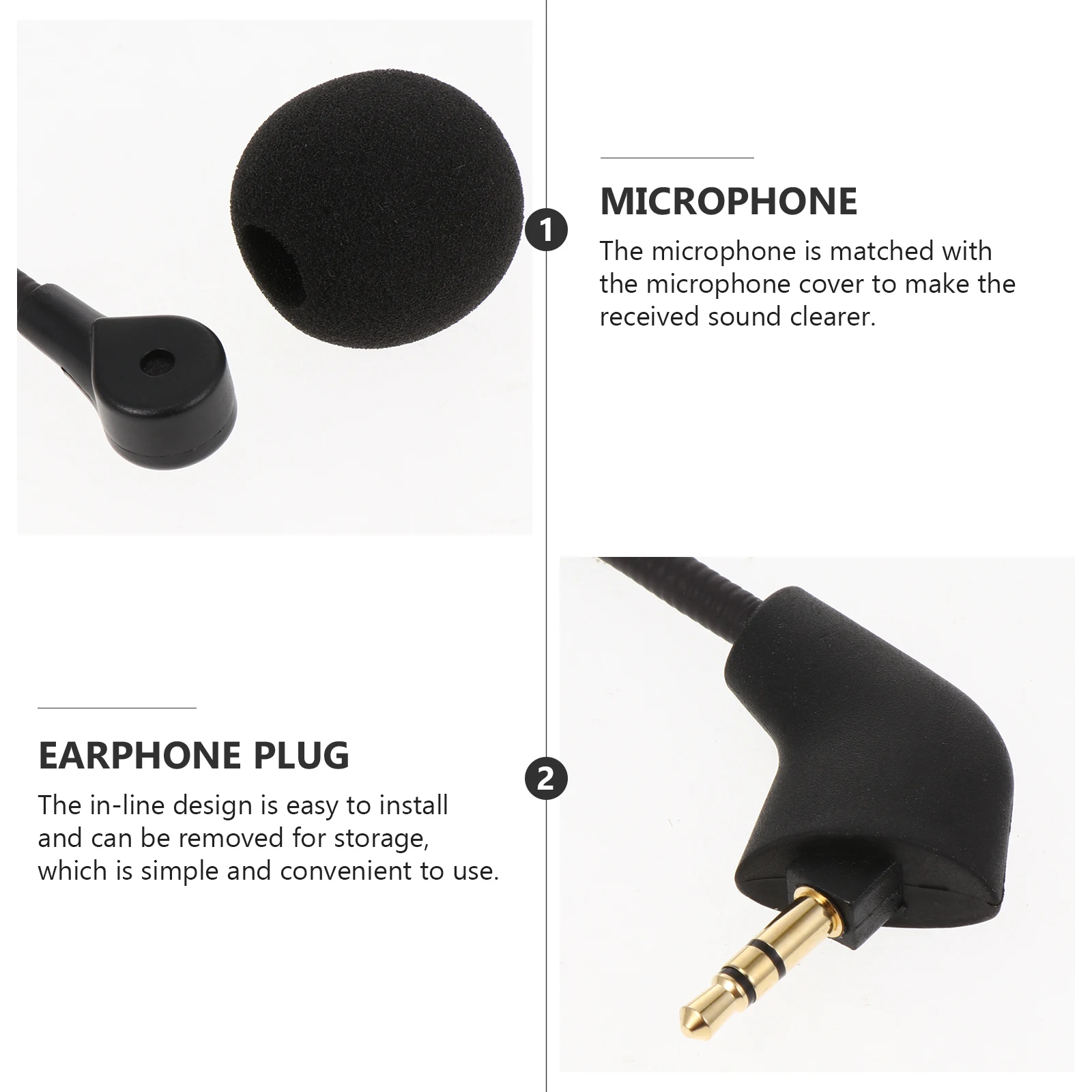 1pc Gaming Headphone Microphone In-Line Noise Reduction Voice Amplifier Live Streaming Webcast Computer Office Home School Audio
1pc Gaming Headphone Microphone In-Line Noise Reduction Voice Amplifier Live Streaming Webcast Computer Office Home School Audio