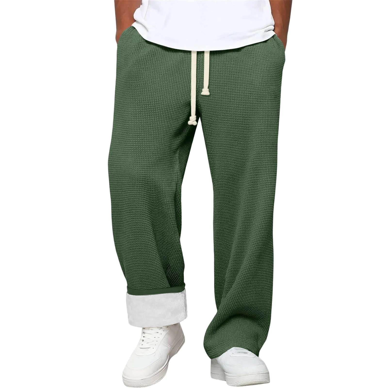 Men'S Fleece-Lined Thickened Knit Casual Pants | Relaxed Fit With Elastic Waist & Drawstring For Daily Wear & Lounging
Men'S Fleece-Lined Thickened Knit Casual Pants | Relaxed Fit With Elastic Waist & Drawstring For Daily Wear & Lounging