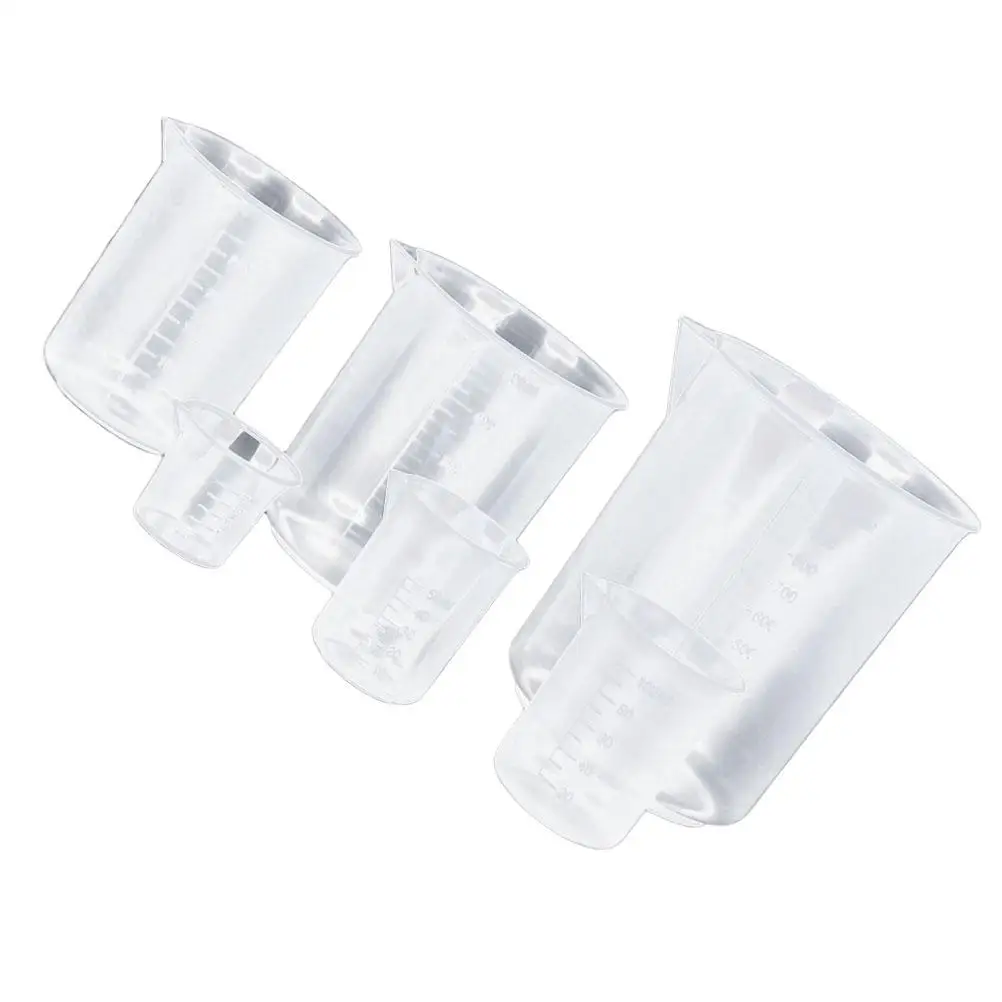 5pcs Plastic Measuring Beaker Cups Lab Teaching White Graduated Scale Storage Baking Wide Mouth Easy Clean Different
5pcs Plastic Measuring Beaker Cups Lab Teaching White Graduated Scale Storage Baking Wide Mouth Easy Clean Different