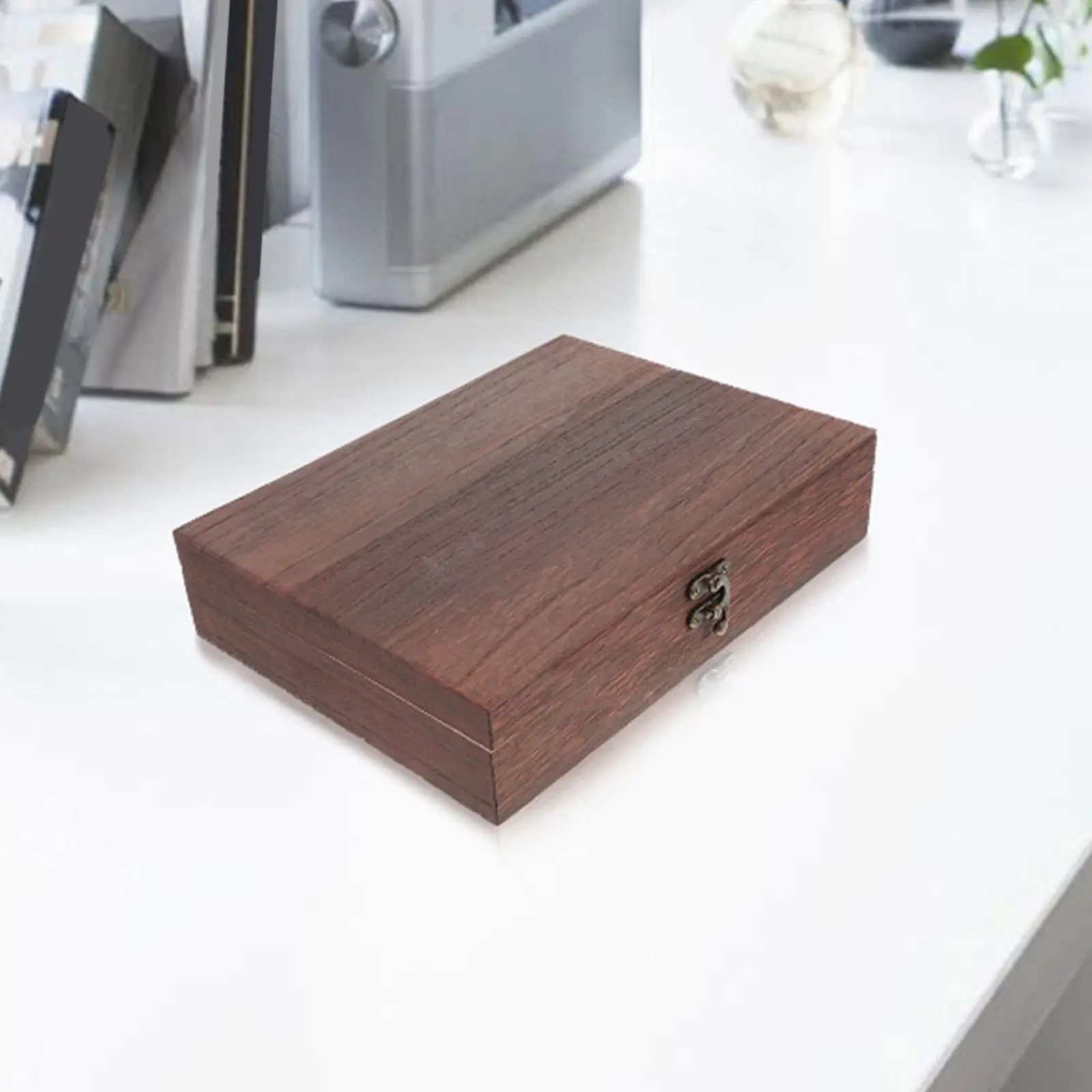 Rustic Wooden Storage Box Flip Lid Lockable Brown Dust Proof Jewelry Underwear Display Case Practical Home Office
Rustic Wooden Storage Box Flip Lid Lockable Brown Dust Proof Jewelry Underwear Display Case Practical Home Office