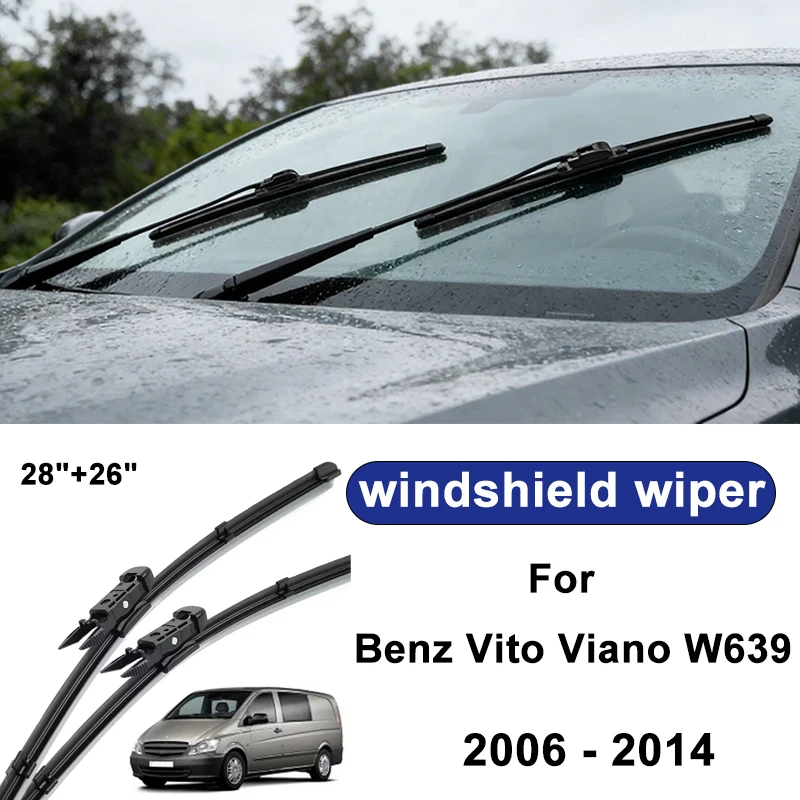 For Benz Vito Viano W639 2006-2014 car windshield front/rear wipers, silent wiper blades,car blade brush accessories
For Benz Vito Viano W639 2006-2014 car windshield front/rear wipers, silent wiper blades,car blade brush accessories