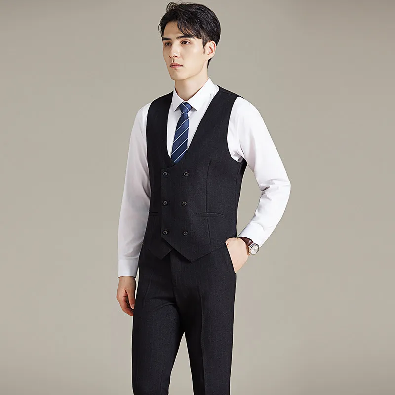 Gentleman's Slim Fit Suit Vest Men's Set Pure Color Busin Casual Workwear Wedding Best Man Clothes M Faion Ci Sle
Gentleman's Slim Fit Suit Vest Men's Set Pure Color Busin Casual Workwear Wedding Best Man Clothes M Faion Ci Sle