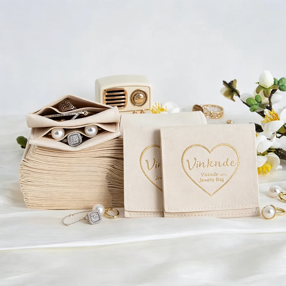 100Pcs Velvet Jewelry Pouch Cream Microfiber Small Envelope Flap Bag Jewellry Earring Necklace Bracelet Brooch Oil Storage Sack
100Pcs Velvet Jewelry Pouch Cream Microfiber Small Envelope Flap Bag Jewellry Earring Necklace Bracelet Brooch Oil Storage Sack