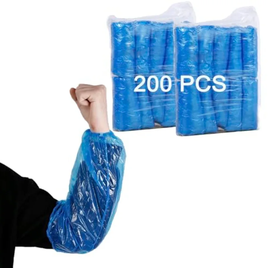 Disposable Oversleeves Covers, 200PCS Plastic Arm Sleeves Covers for Painting Repairing Cleaning Tattooing
Disposable Oversleeves Covers, 200PCS Plastic Arm Sleeves Covers for Painting Repairing Cleaning Tattooing