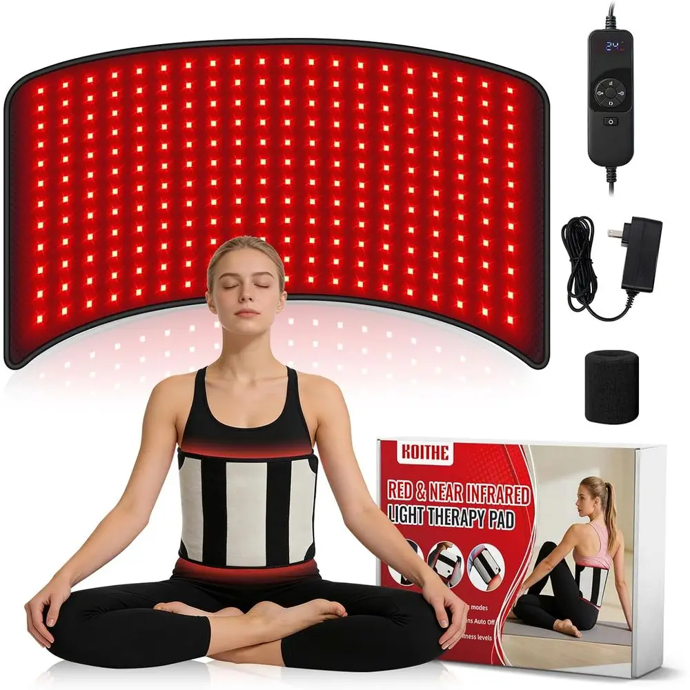 24x12 Inch Dual-Wavelength Red Light Therapy Belt with 3 Modes, 5 Intensity Levels, and Adjustable Timer
24x12 Inch Dual-Wavelength Red Light Therapy Belt with 3 Modes, 5 Intensity Levels, and Adjustable Timer