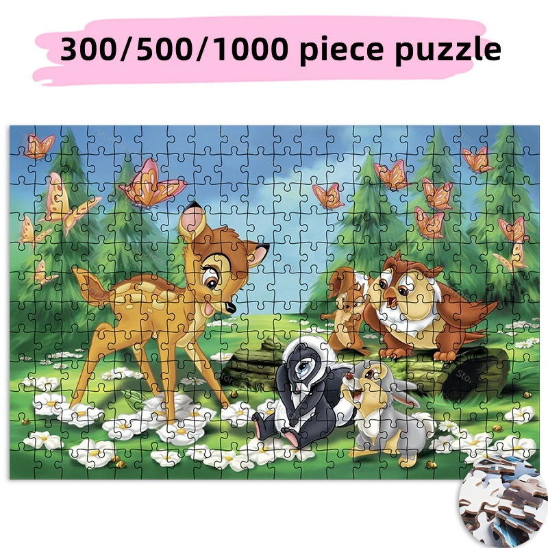 Bambi Cartoon Puzzle Creative Gift 300 500 1000 Pieces Paper Jigsaw Puzzle Educational Toys Children Adult Collection Hobby
Bambi Cartoon Puzzle Creative Gift 300 500 1000 Pieces Paper Jigsaw Puzzle Educational Toys Children Adult Collection Hobby