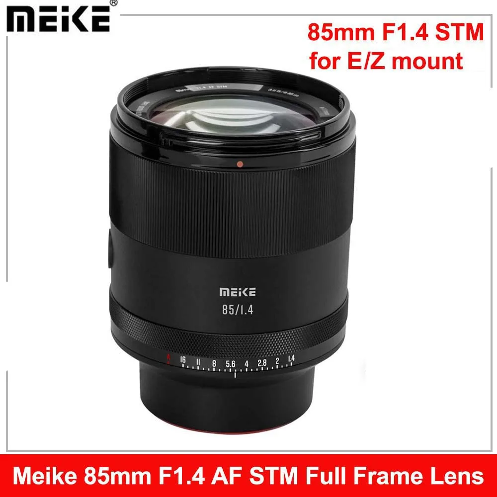 Meike 85mm f1.4 STM Auto Focus Full Frame Portrait Lens Large Aperture Telephoto Lens for Sony E-Mount Fujifilm X Z-Mount
Meike 85mm f1.4 STM Auto Focus Full Frame Portrait Lens Large Aperture Telephoto Lens for Sony E-Mount Fujifilm X Z-Mount