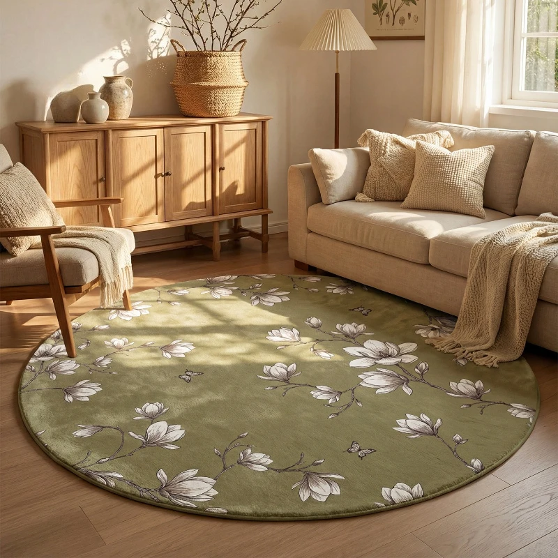 French Style Bedroom Decor Round Carpet Thick Plush Carpets for Living Room Fluffy Soft Lounge Floor Mat Washable Cloakroom Rug
French Style Bedroom Decor Round Carpet Thick Plush Carpets for Living Room Fluffy Soft Lounge Floor Mat Washable Cloakroom Rug