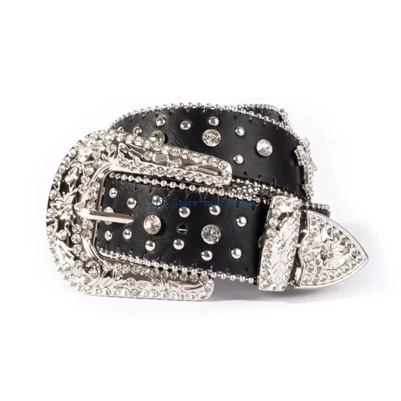 X7XB Metallic Feeling Waist Belt Relief Pattern Buckle Belt for Woman Jeans Dress
X7XB Metallic Feeling Waist Belt Relief Pattern Buckle Belt for Woman Jeans Dress