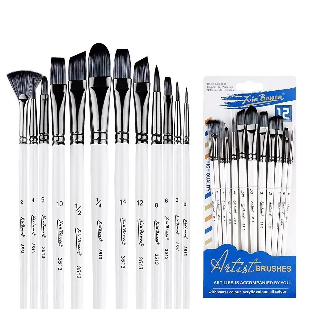 Wooden Handle Watercolor Painting Brushes Practical Nylon Acrylic Paint Brushes Professional Portable Acrylic and Oil Brushes
Wooden Handle Watercolor Painting Brushes Practical Nylon Acrylic Paint Brushes Professional Portable Acrylic and Oil Brushes