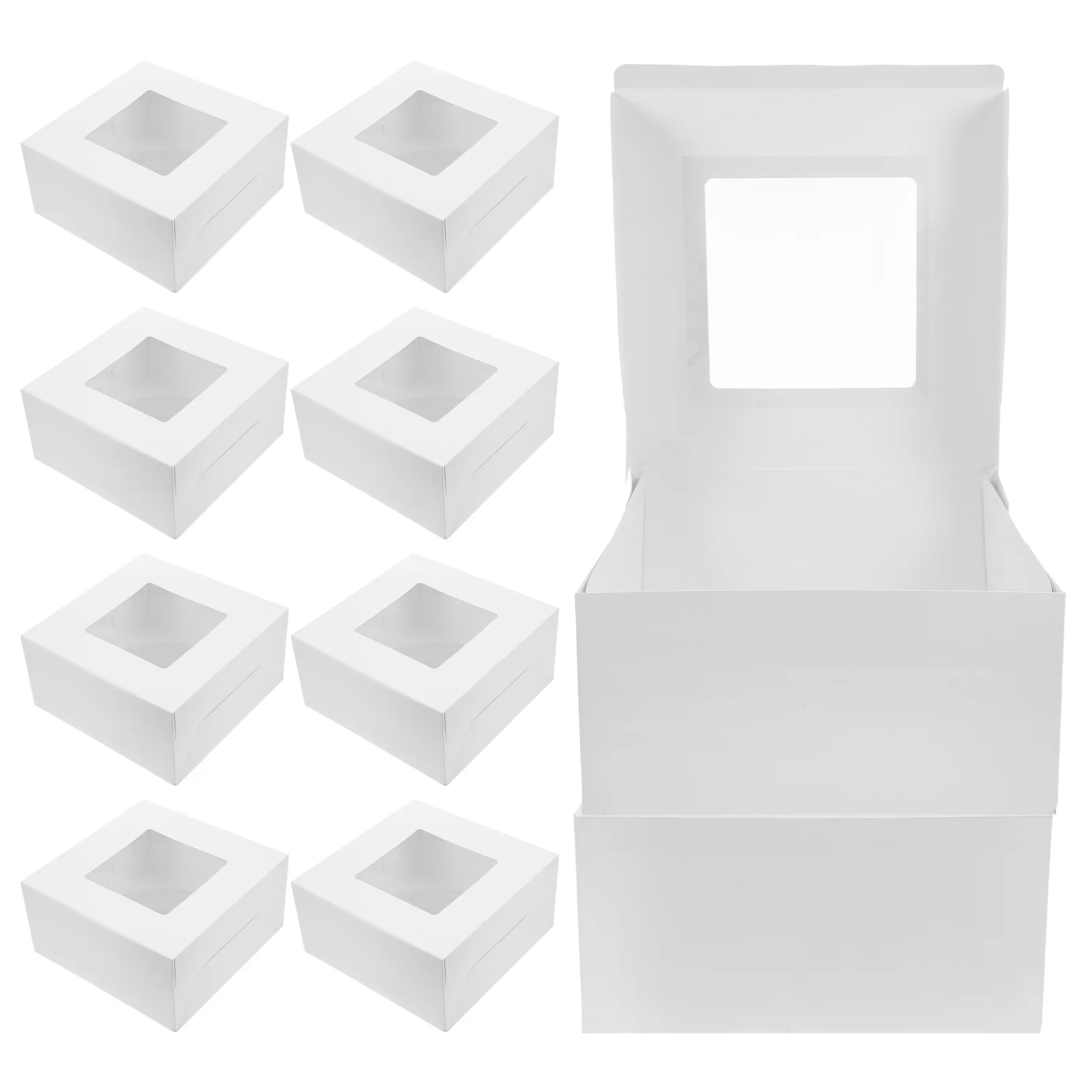 10pcs Cake Boxes Transparent Window for Baked Goods Packaging Safe Food Grade Bakery Containers Tall Paper Box Pastry Donut
10pcs Cake Boxes Transparent Window for Baked Goods Packaging Safe Food Grade Bakery Containers Tall Paper Box Pastry Donut