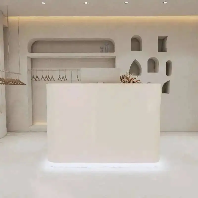 Simplicity Reception Italian Style Store Clothing Desks Designer Beauty Salon Reception Desks High-end Furniture Receptie HBRD 
Simplicity Reception Italian Style Store Clothing Desks Designer Beauty Salon Reception Desks High-end Furniture Receptie HBRD