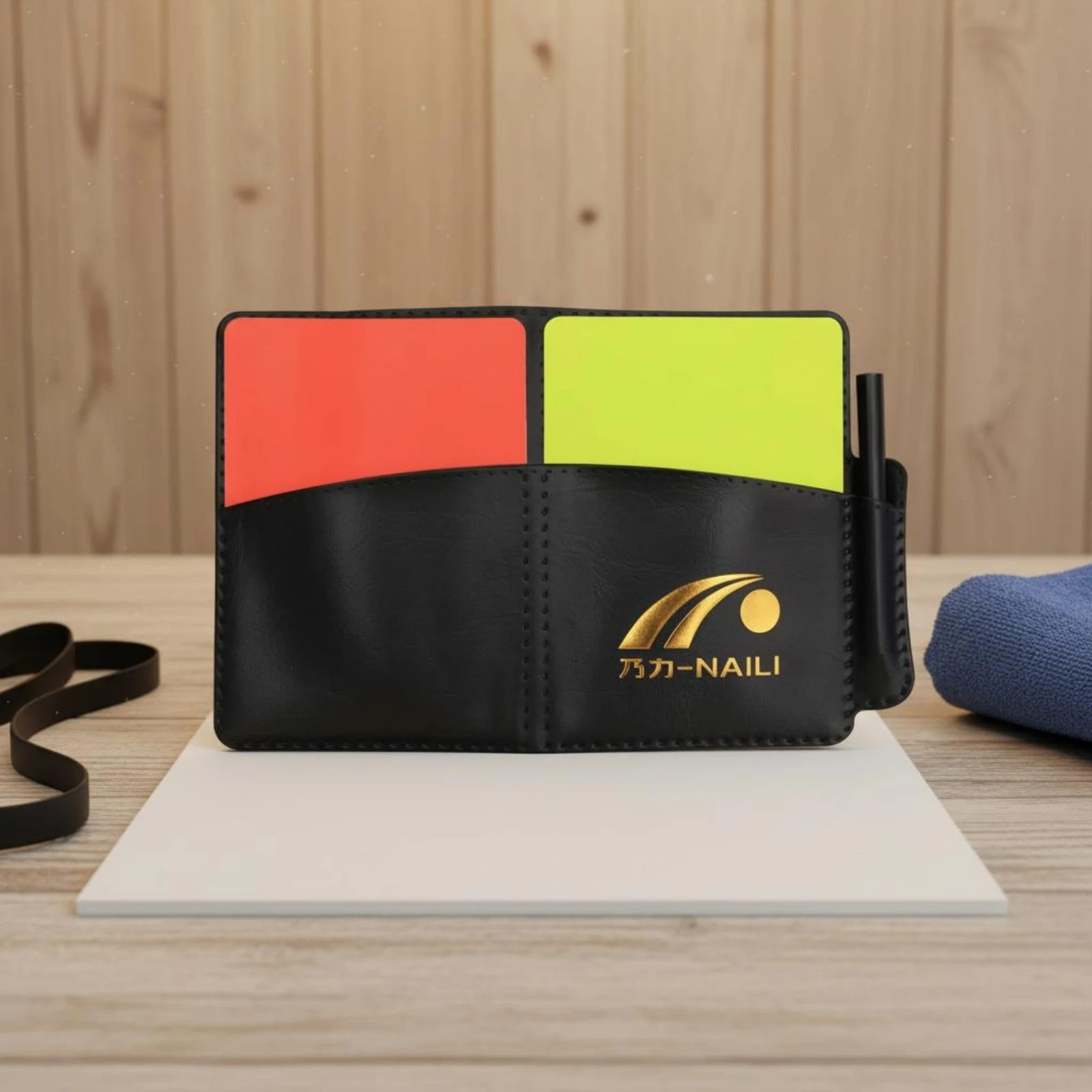 Referee Card Notebook Side Writing Instrument Holder Soccer Referee Cards Crimson & Gold Cards High Visibility Match Scoring
Referee Card Notebook Side Writing Instrument Holder Soccer Referee Cards Crimson & Gold Cards High Visibility Match Scoring