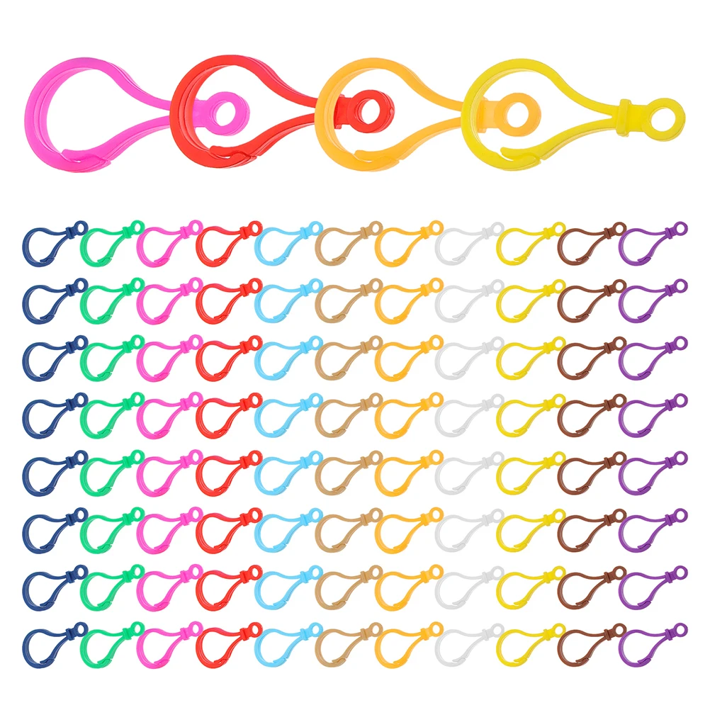 120pcs Colorful Light Bulb Keychain Clips Plastic Hooks Craft Bulk Pack Hard Plastic Lobster Clasps Hanging Ornaments Jewellery
120pcs Colorful Light Bulb Keychain Clips Plastic Hooks Craft Bulk Pack Hard Plastic Lobster Clasps Hanging Ornaments Jewellery