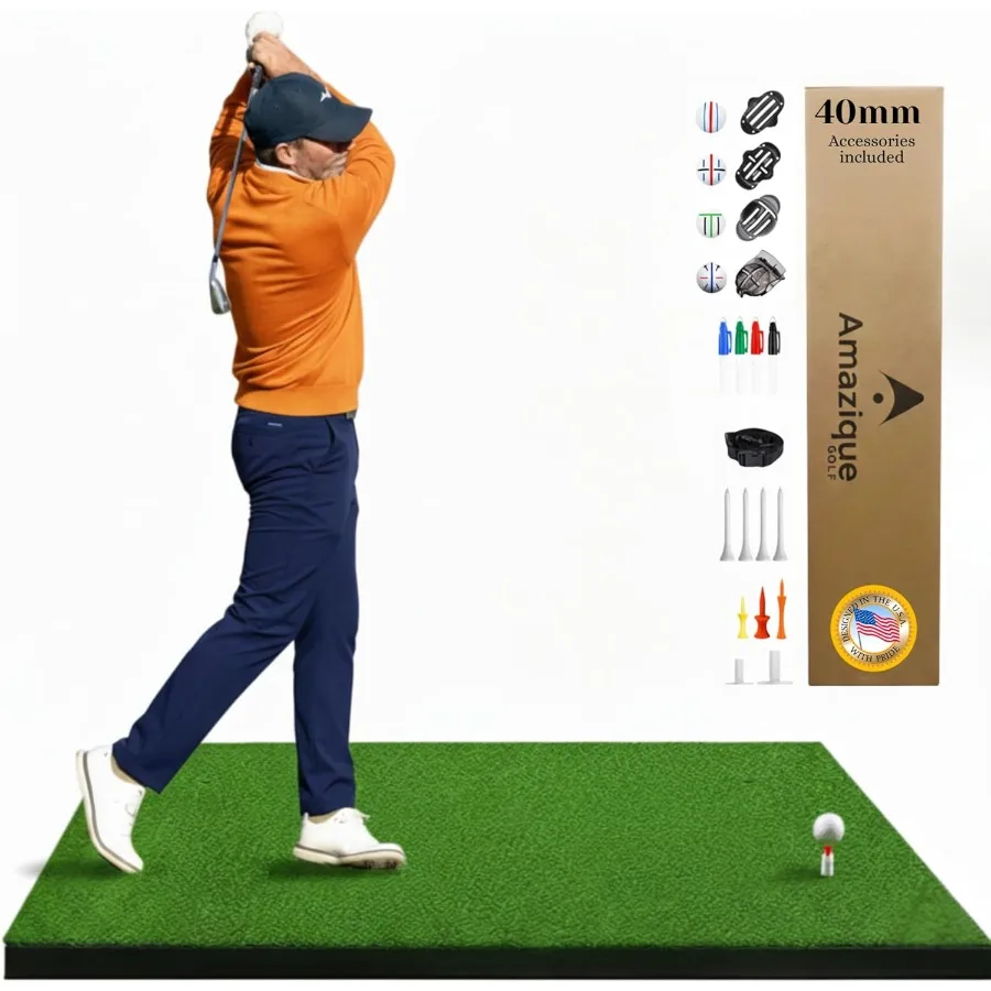5×4 Golf Hitting Mat NonSlip for Indoor and Outdoor Use Available in 31mm 36mm and 40mm Thickness PGA Pro Trusted Practice Mat
5×4 Golf Hitting Mat NonSlip for Indoor and Outdoor Use Available in 31mm 36mm and 40mm Thickness PGA Pro Trusted Practice Mat