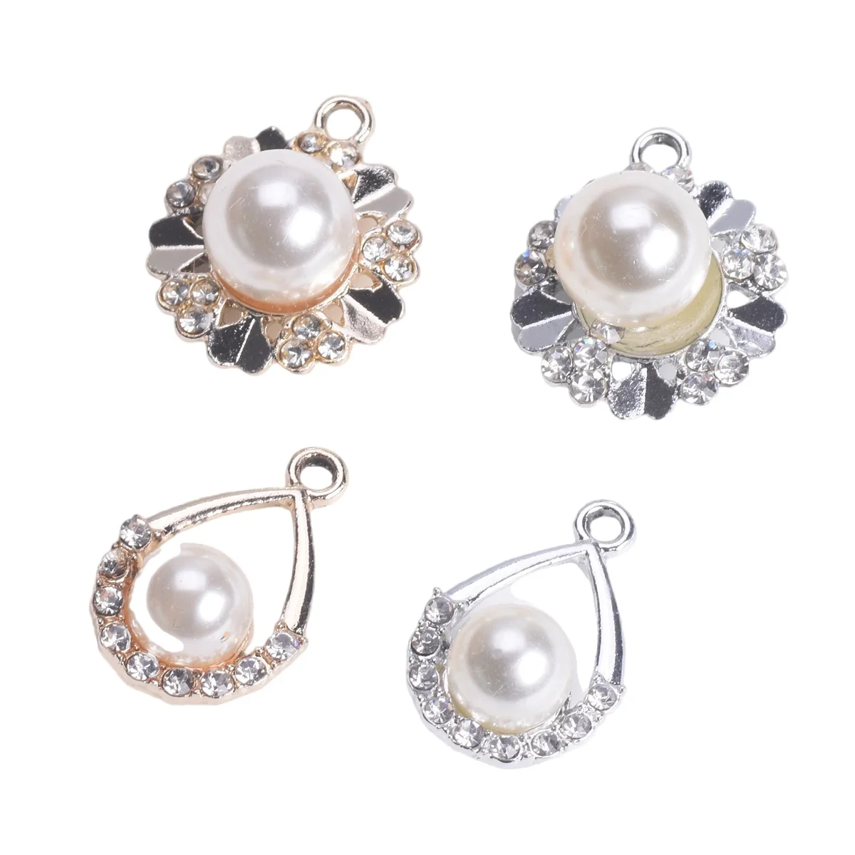10pcs Faux Pearl Loose Dangle Drop Metal Pendants Beads Charms For Jewelry Making Earring Bracelet DIY Findings
10pcs Faux Pearl Loose Dangle Drop Metal Pendants Beads Charms For Jewelry Making Earring Bracelet DIY Findings