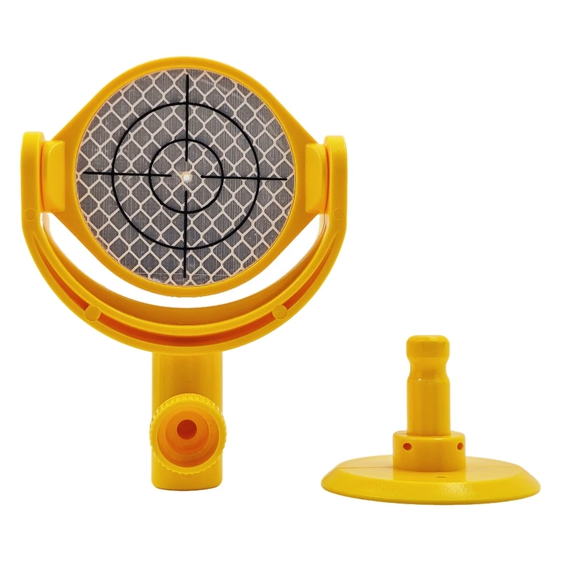 Yellow Tilting Target Reflector with Print Crosshair Diameter 60mm Sheet 5/8X11 Thread Mini Target Sheet for Total SurveyStation
Yellow Tilting Target Reflector with Print Crosshair Diameter 60mm Sheet 5/8X11 Thread Mini Target Sheet for Total SurveyStation