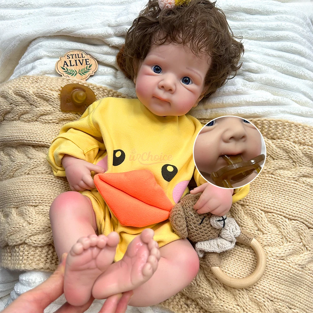 50cm Adorable Girl Premium Full Silicone Reborn Baby with Rooted Hair Lifelike Washable Newborn Doll for Expectant Parents Gift
50cm Adorable Girl Premium Full Silicone Reborn Baby with Rooted Hair Lifelike Washable Newborn Doll for Expectant Parents Gift