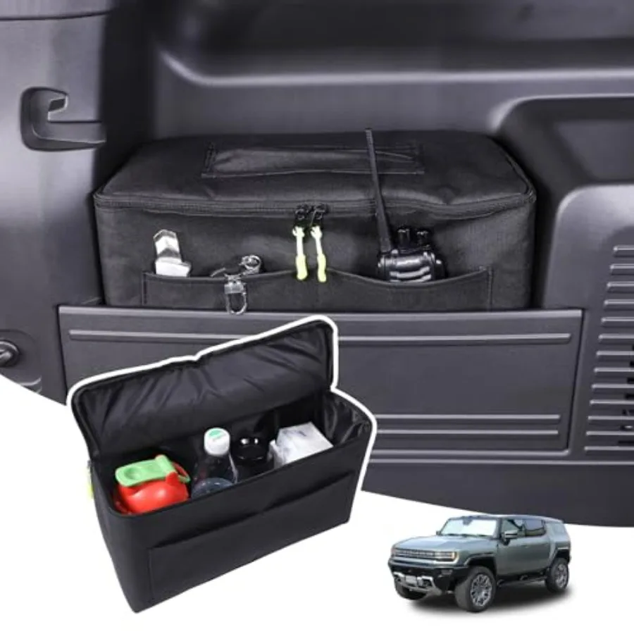Car Trunk Organizer Storage Cargo Compatible with Hummer EV SUV 2024 2025 2026 Trunk Side Window Storage Tool Bag with Waterpro
Car Trunk Organizer Storage Cargo Compatible with Hummer EV SUV 2024 2025 2026 Trunk Side Window Storage Tool Bag with Waterpro