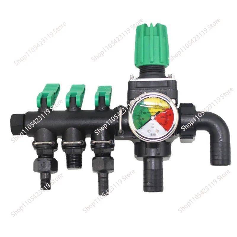 Agricultural spraying machine control valve switch three-way water separator, high-pressure shunt and regulated return water
Agricultural spraying machine control valve switch three-way water separator, high-pressure shunt and regulated return water