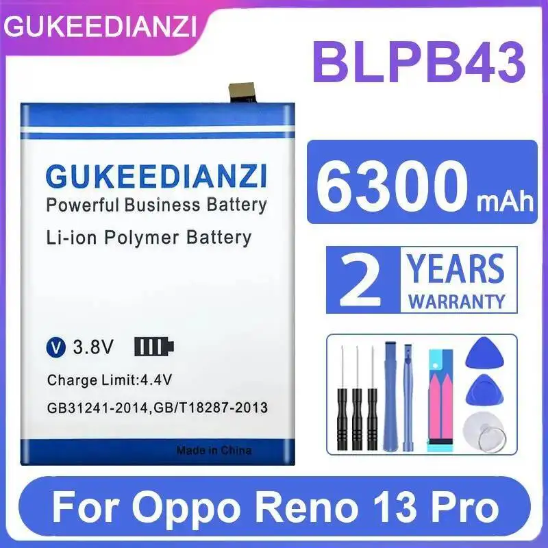 BLPB43 для Oppo Reno 13 Pro долговечный аккумулятор для мобильного телефона 6300 мАч
BLPB43 для Oppo Reno 13 Pro долговечный аккумулятор для мобильного телефона 6300 мАч