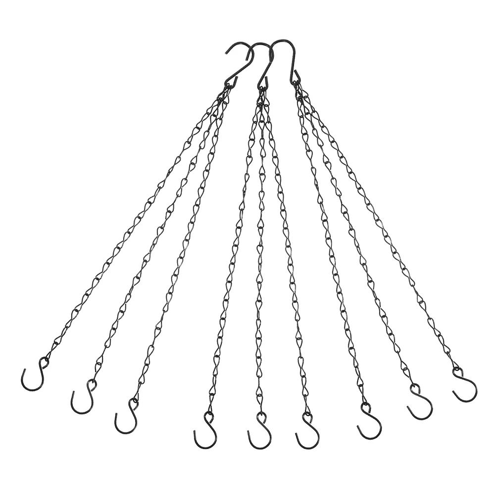 3 Pcs Flower Basket Hanging Chain Metal Planter Hanger Black Color Long Lasting Stable Design Easy Installation Outdoor
3 Pcs Flower Basket Hanging Chain Metal Planter Hanger Black Color Long Lasting Stable Design Easy Installation Outdoor