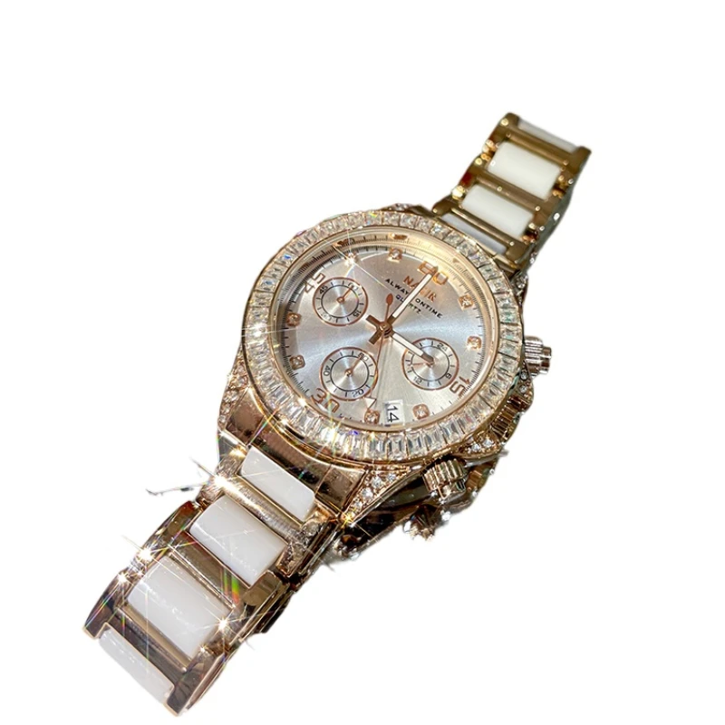New Watch Women's Light Luxury Ceramic Women's Watch Full of Diamonds
New Watch Women's Light Luxury Ceramic Women's Watch Full of Diamonds