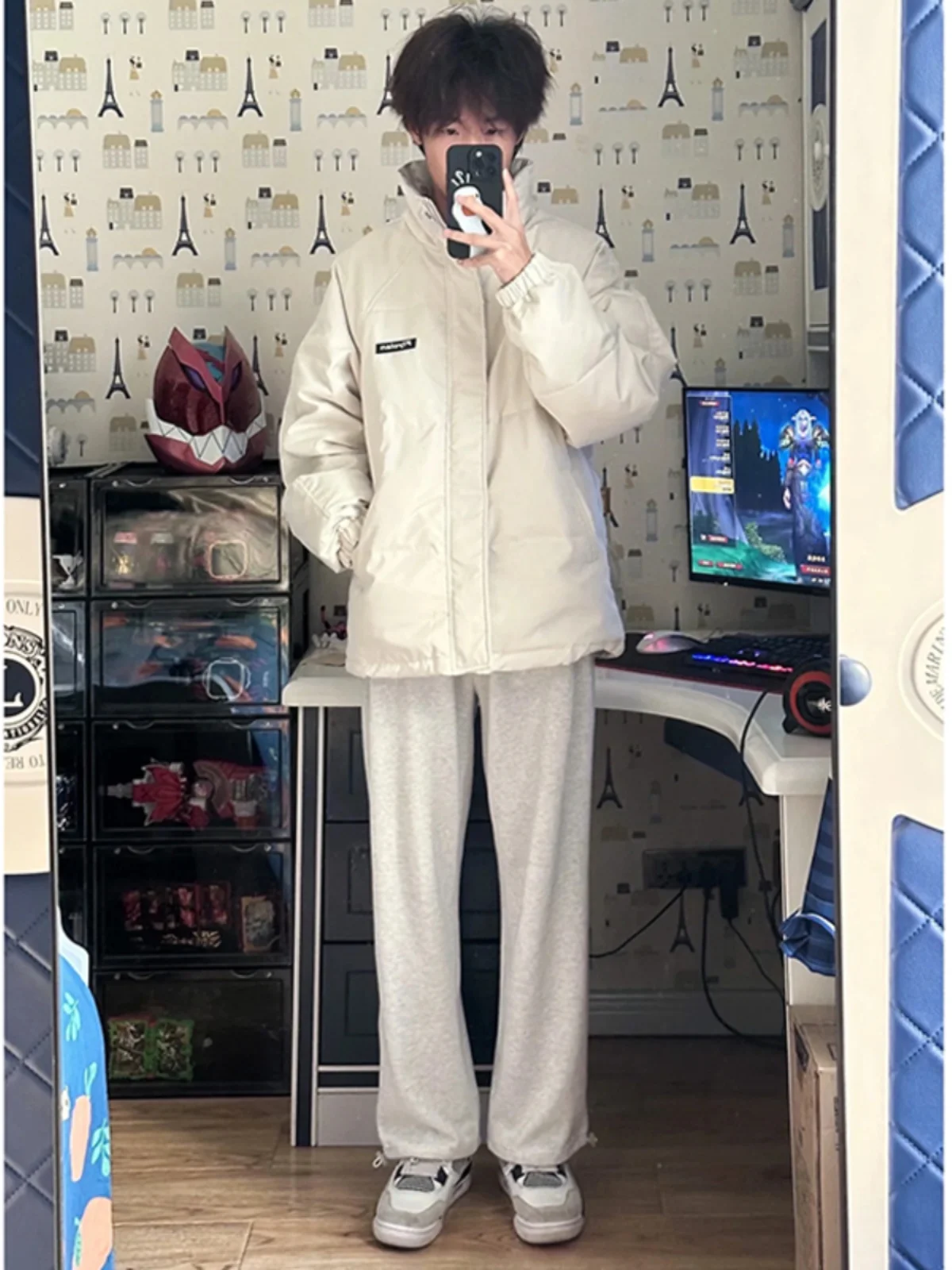 Men's Oversize Straight Leg Sweatpants Heavyweight ey White Floral Autumn Winter American High Street Drapey Spor Trousers
Men's Oversize Straight Leg Sweatpants Heavyweight ey White Floral Autumn Winter American High Street Drapey Spor Trousers