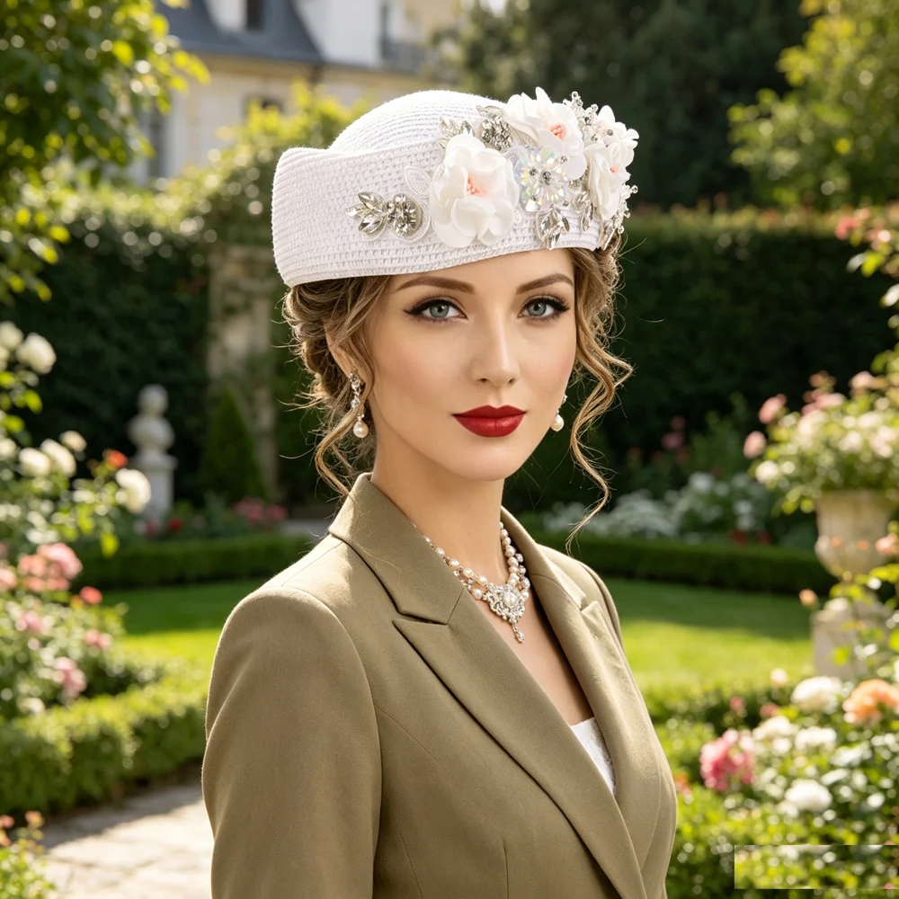 Elegant French Floral Painter Beret Hat Summer Breathable Muslim Women Islamic Hijab Cap Air Hostess Formal Fashion Headwear
Elegant French Floral Painter Beret Hat Summer Breathable Muslim Women Islamic Hijab Cap Air Hostess Formal Fashion Headwear