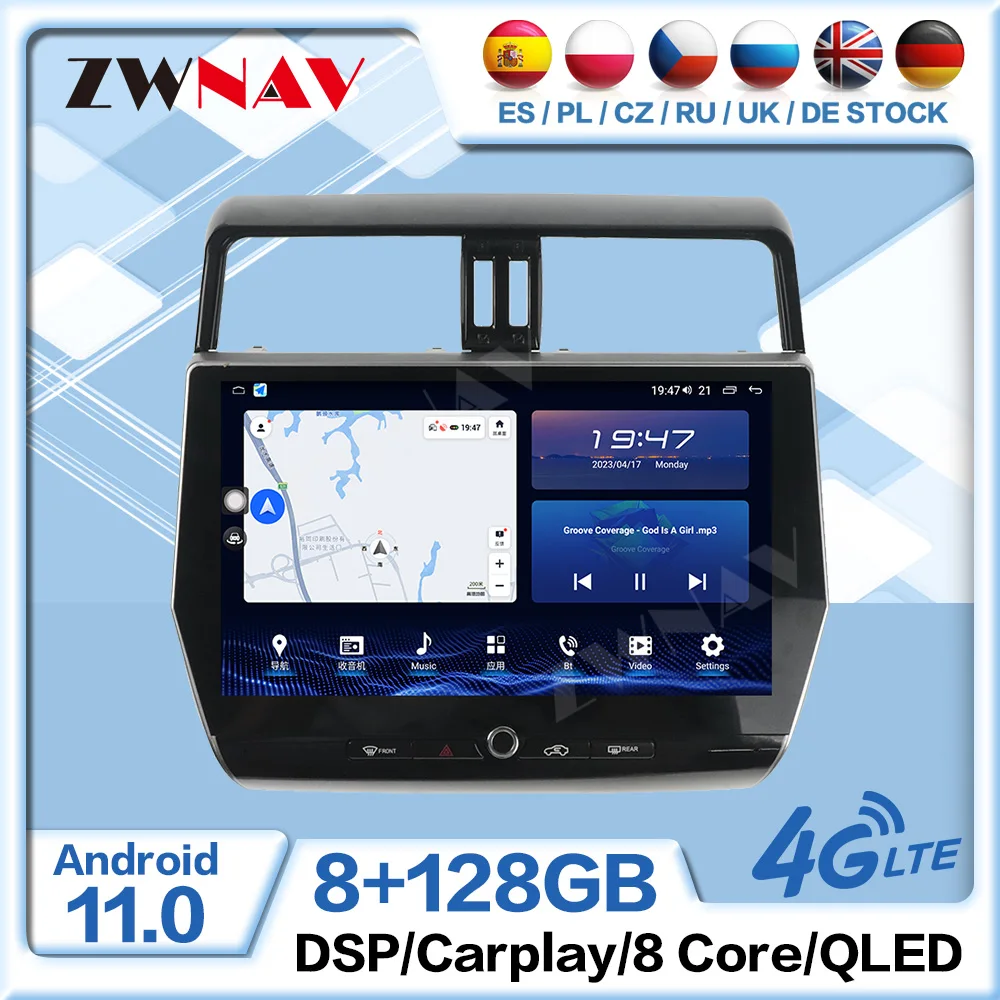 360 Carplay 12,3 "Android 11,0 8 ГБ + 128 ГБ Автомобильный DVD-плеер GPS WIFI Bluetooth радио для Toyota Land Cruiser Prado 150 2018 - 2022
360 Carplay 12,3 "Android 11,0 8 ГБ + 128 ГБ Автомобильный DVD-плеер GPS WIFI Bluetooth радио для Toyota Land Cruiser Prado 150 2018 - 2022