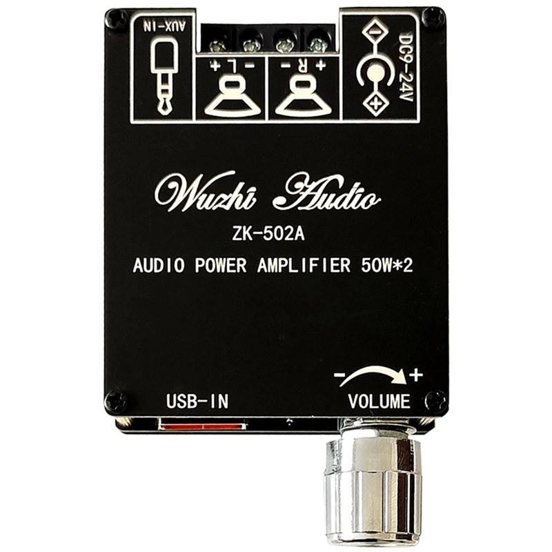 ZK-502A Mini Bluetooth 5.1 DC9-24V аудио цифровой усилитель мощности модуль платы 2.1 канал 2.0 стерео 50Wx2 плата усилителя
ZK-502A Mini Bluetooth 5.1 DC9-24V аудио цифровой усилитель мощности модуль платы 2.1 канал 2.0 стерео 50Wx2 плата усилителя