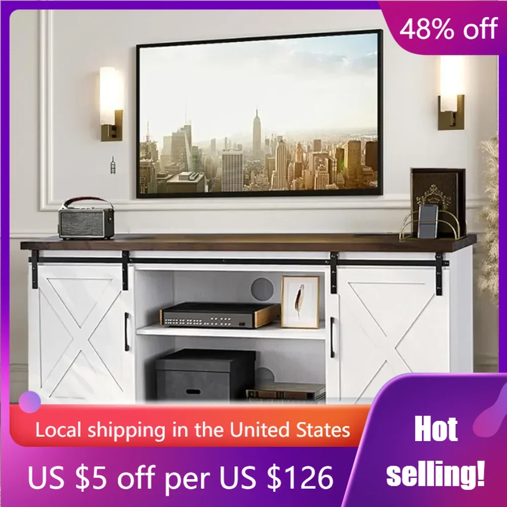 Barn Door TV Stand With Storage and Shelves ITV Stand for 65 Inch TV Cabinet Furniture Living Room Home
Barn Door TV Stand With Storage and Shelves ITV Stand for 65 Inch TV Cabinet Furniture Living Room Home