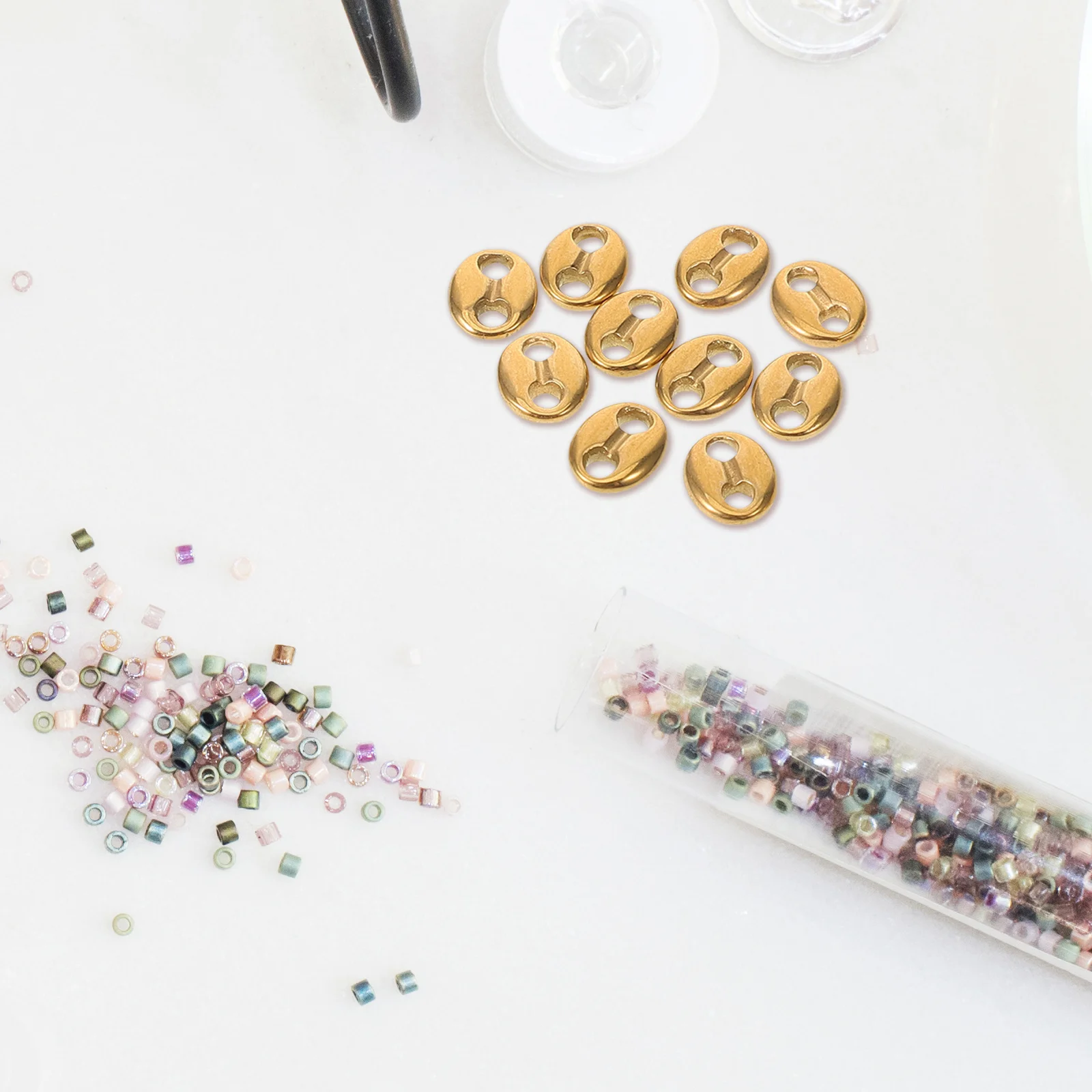 10Pcs Stainless Steel Double Oval Connectors Bead Charms for Jewelry Making DIY Bracelet Necklace Spacer Beads
10Pcs Stainless Steel Double Oval Connectors Bead Charms for Jewelry Making DIY Bracelet Necklace Spacer Beads